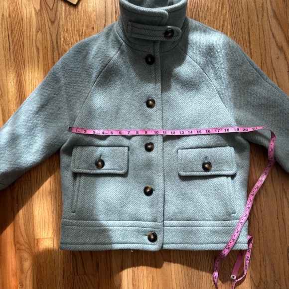 🦄NWOT Sezane Leo Coat with Cozy High Collar Sz6 - Picture 12 of 15